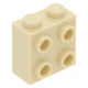 LEGO kocka 1x2×1 2/3 egyik oldalán négy bütyökkel, sárgásbarna (22885)